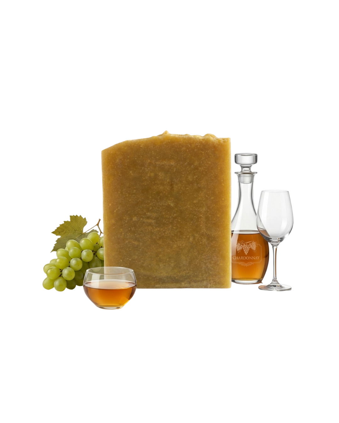 🧼 JABÓN ARTESANAL VINO CHARDONNAY(Apariencia luminosa)