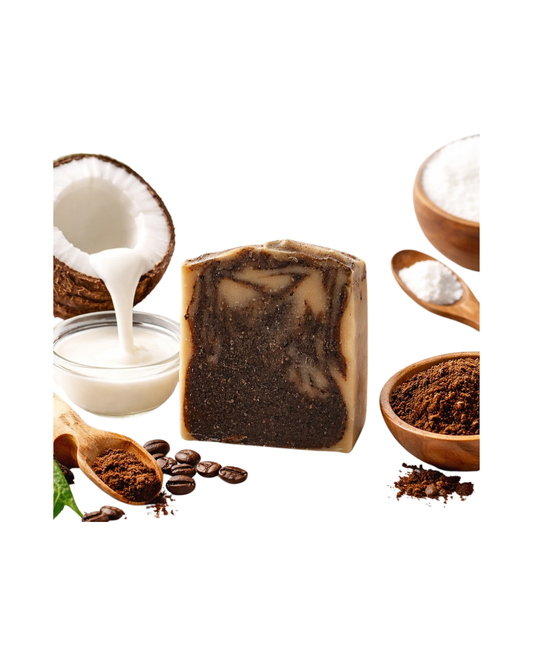 🧼 JABÓN ARTESANAL CAFÉ, COCO & COLÁGENO