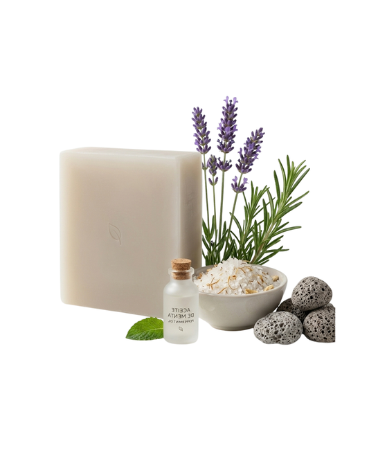 🧼 JABÓN ARTESANAL PIEDRA PÓMEZ RENOVADO(Ideal remover piel muerta pies, codos, rodilla)