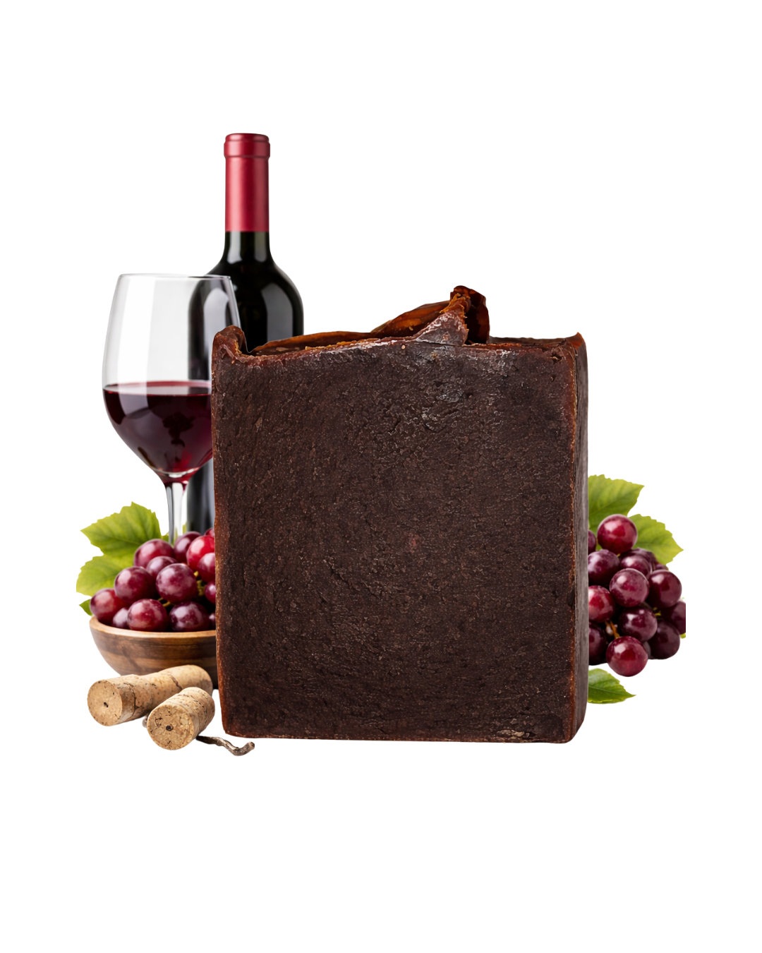 JABÓN ARTESANAL DE VINO CABERNET (Hidratación natural)